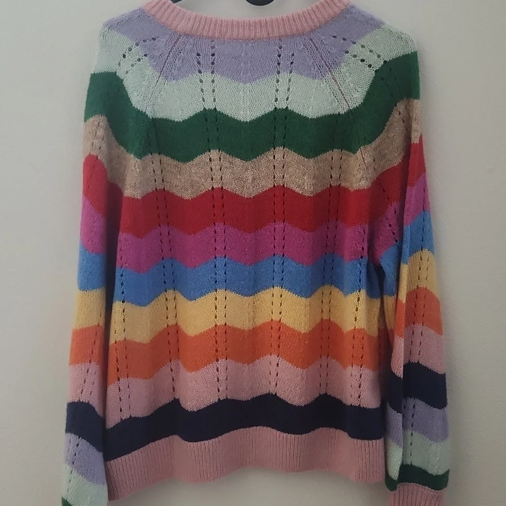 Boden Fluffy Wave Multicolored Sweater - Picture 7 of 8